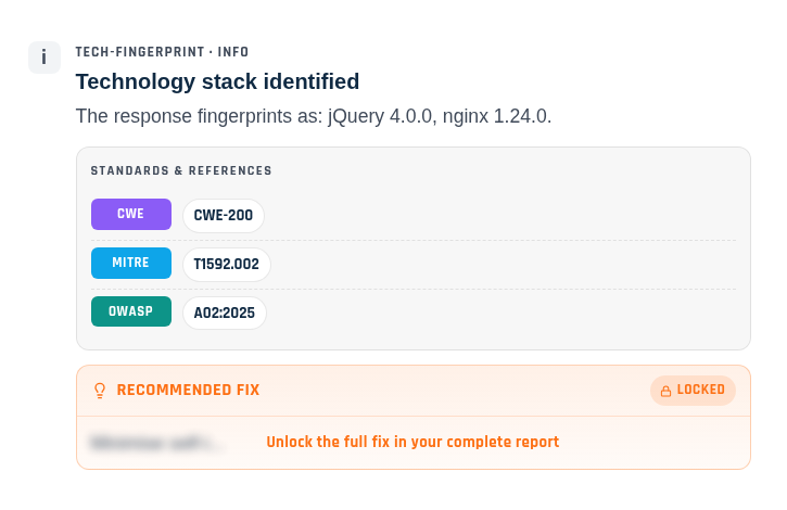 QRedSentinel report finding: CWE-200 Exposure of Sensitive Information