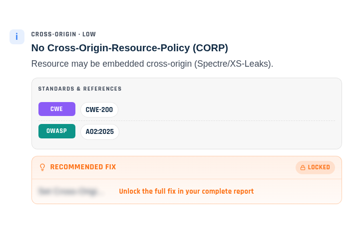 QRedSentinel report finding: CWE-200 Exposure of Sensitive Information