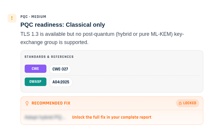 QRedSentinel report finding: CWE-327 Use of a Broken or Risky Cryptographic Algorithm
